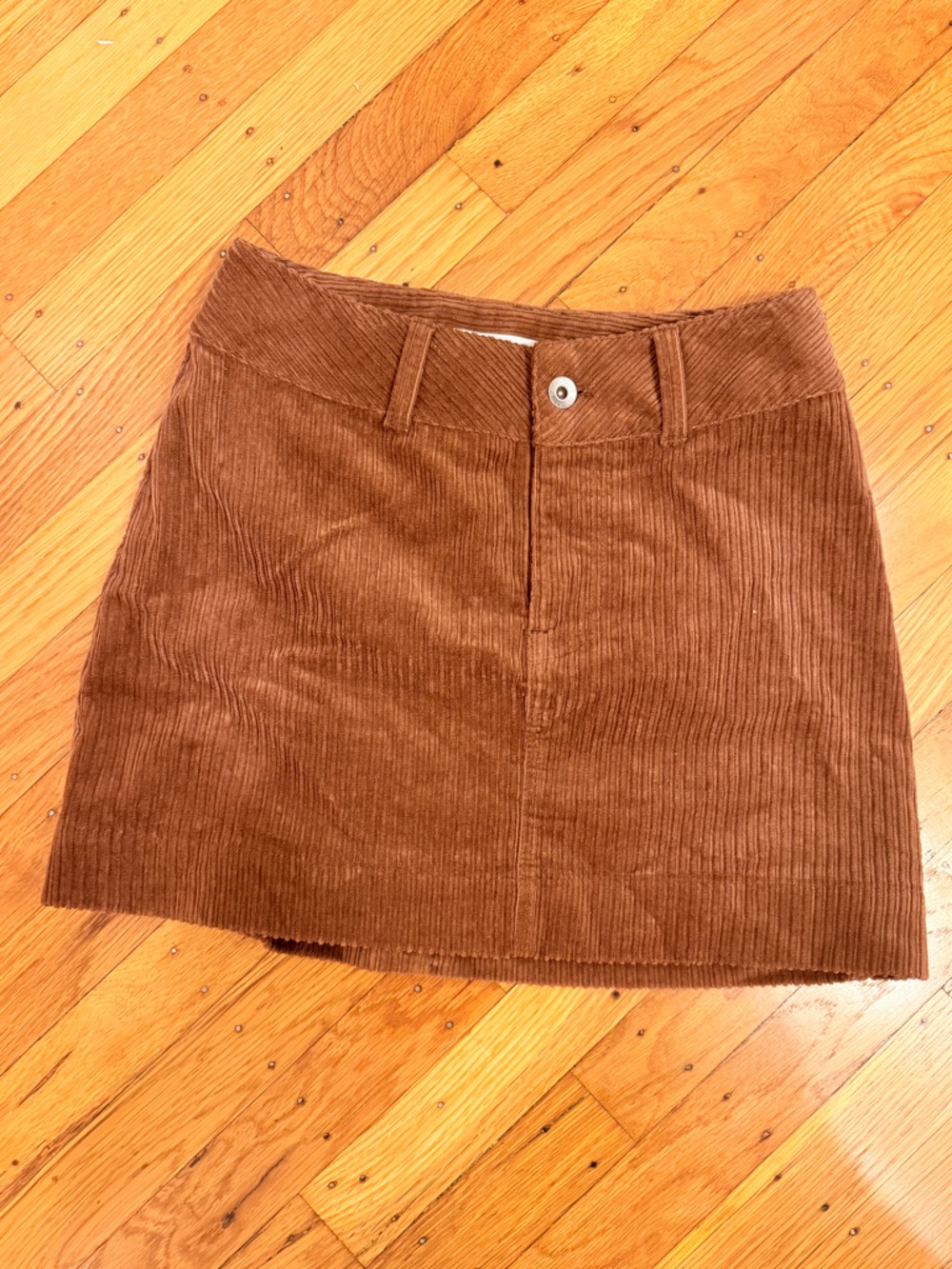 Saturdays New York City Tan Corduroy Skirt